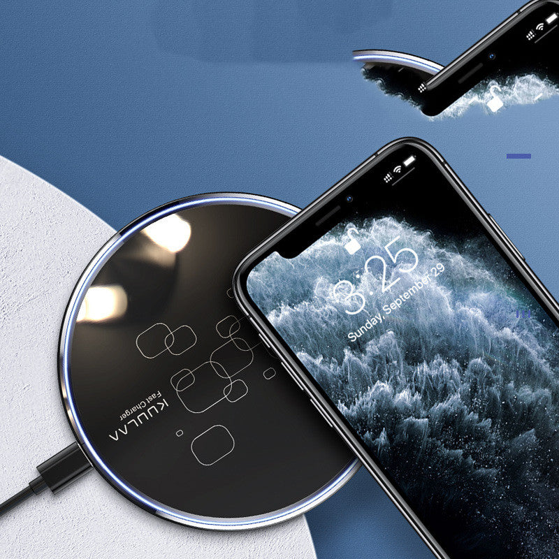 Wireless Charger Desktop Disc Ultra-thin Fast Charge