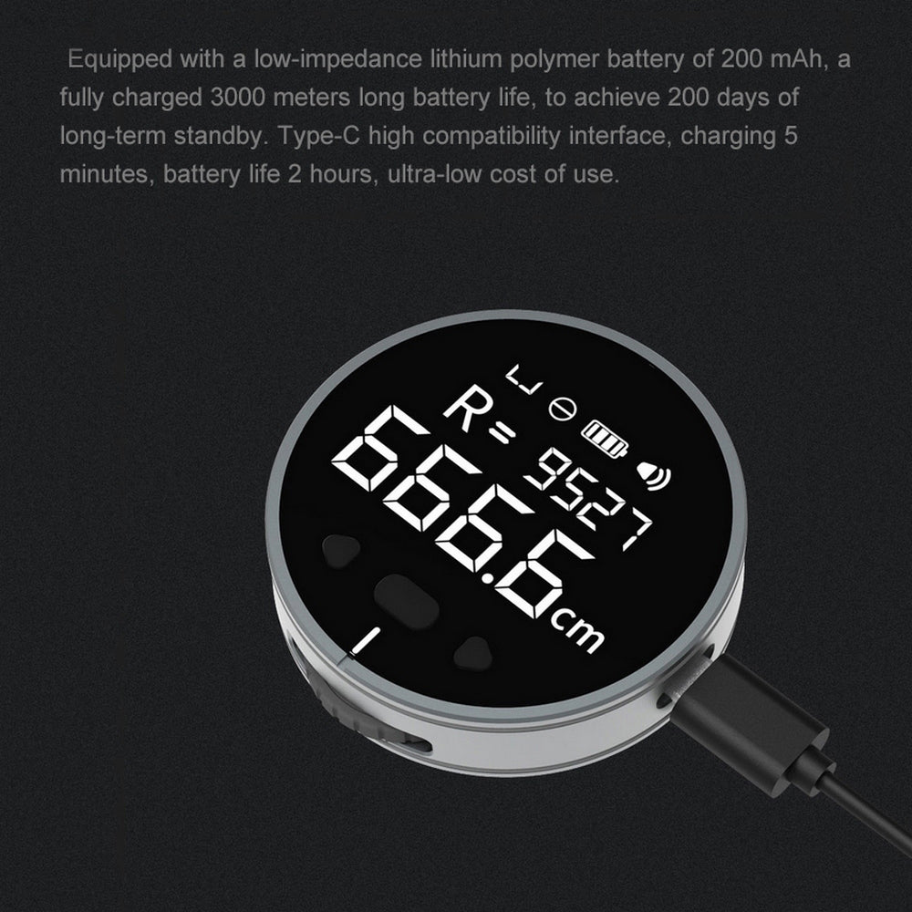 Distance Measuring Instrument Electronic Measuring Ruler Tape Measure High-Definition Digital LCD High Precision Electronic Measuring Ruler Tool